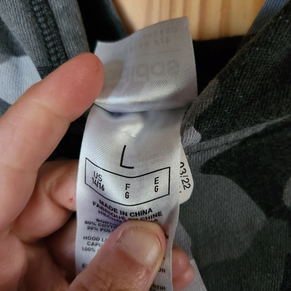 Boys Adidas Camouflage Hoodie - Picture 7 of 9